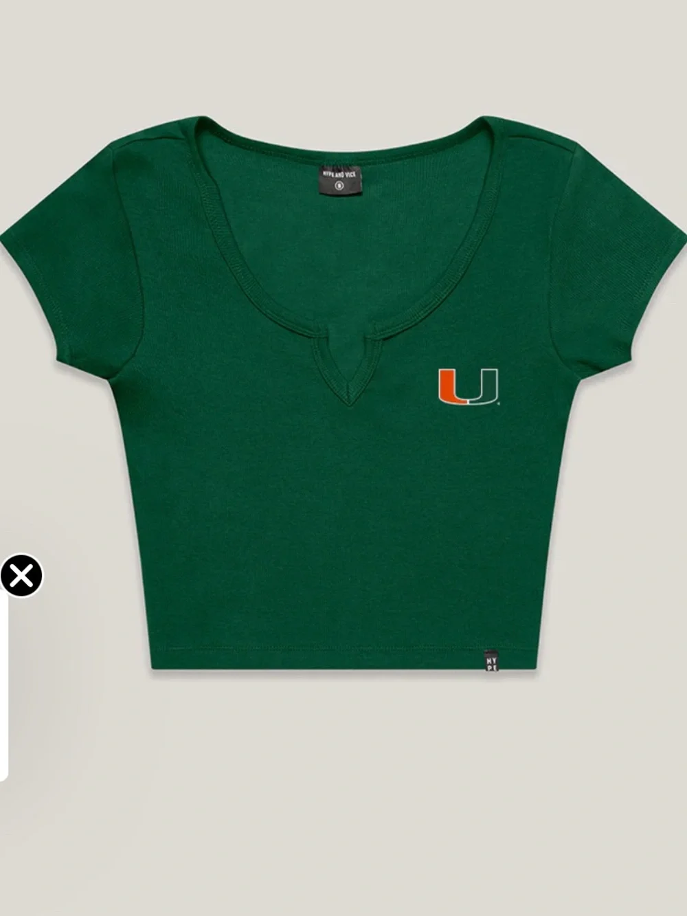 Hype & Vice NWT size S university of Miami top - Picture 1 of 6